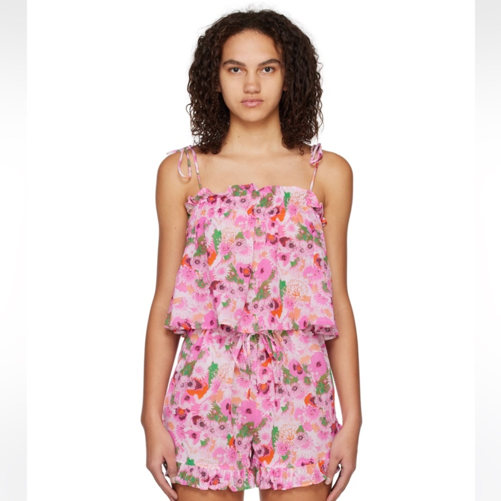 GANNI brand new tank top and shorts set size 42 / L